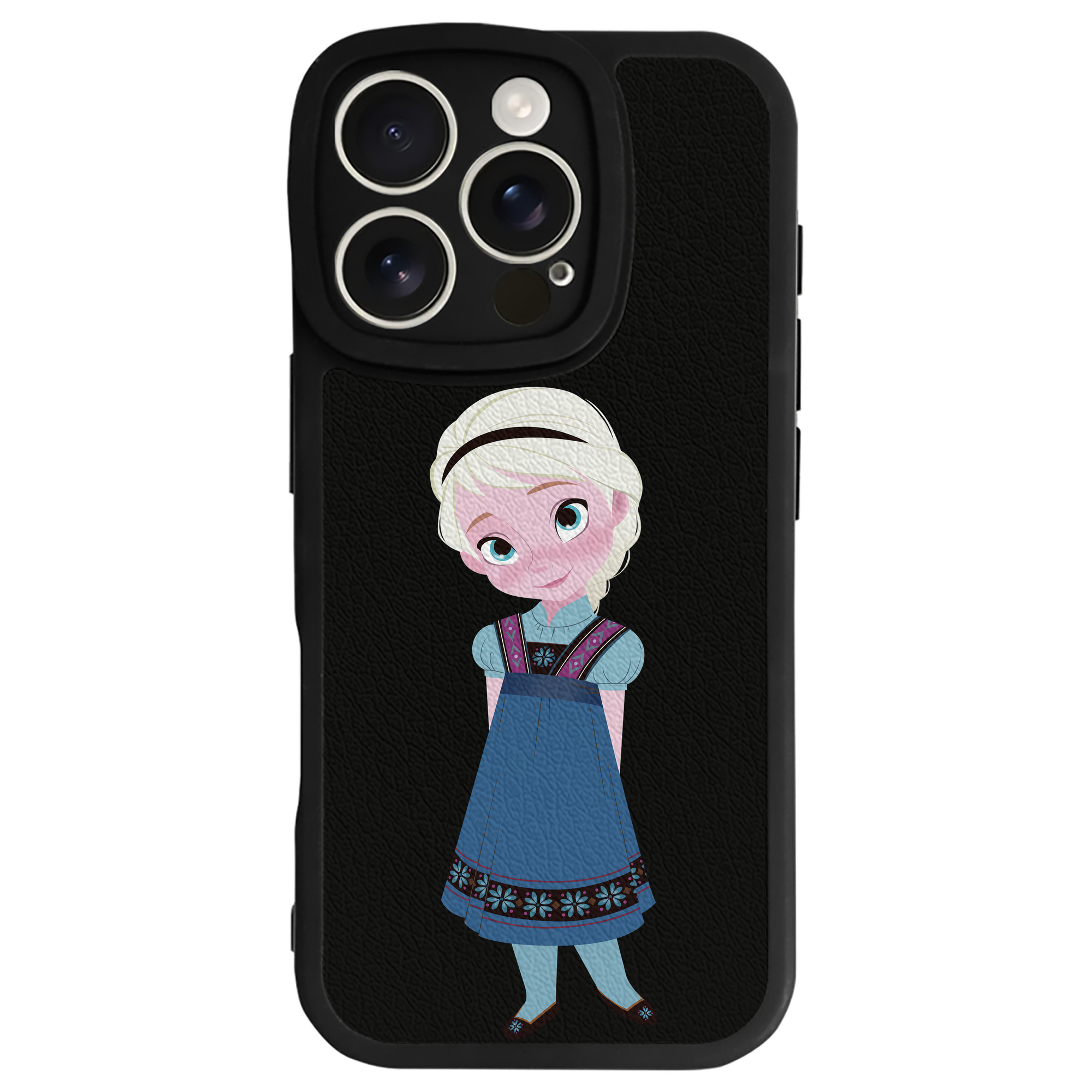 （画像用） アナと雪の女王 アンナ エルサ Frozen Anna Elsa 【iPhone 16シリーズ対応】シリコンスマホケース（レザー調） 材質：シリコン